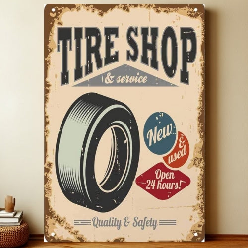 8x12 Classic Car Metal Sign – Vintage Tin Wall Art for Auto Fans & Garages | Liberty Signs #4227