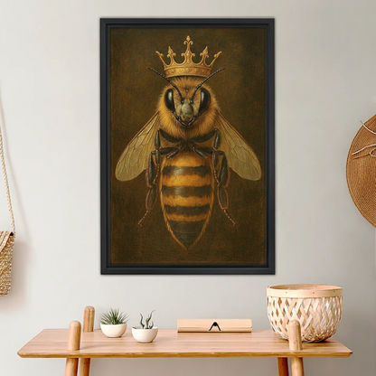 The Queen Bee – Dark Classical Bee Portrait Wall Art| Liberty Signs#L968