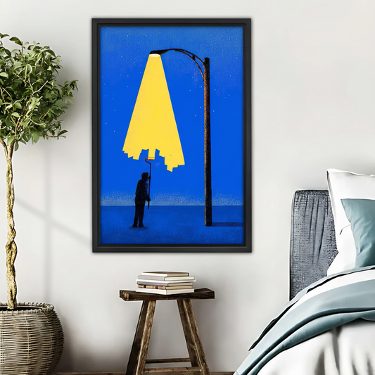 Painting the Light Street Art Print - Blue Wall Decor|Liberty Signs #L505