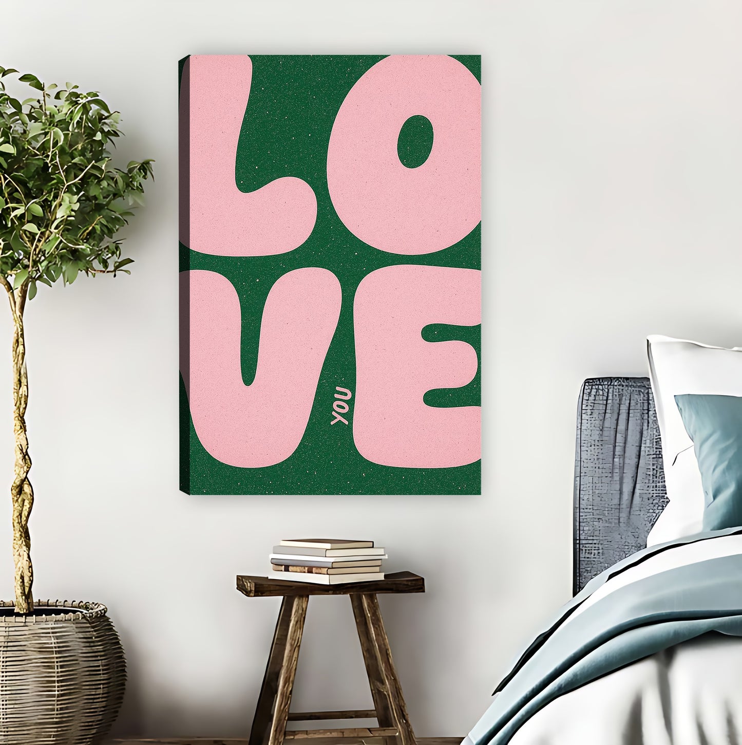 Bold "LOVE YOU" Typography Modern Wall Art|Liberty Signs #L812