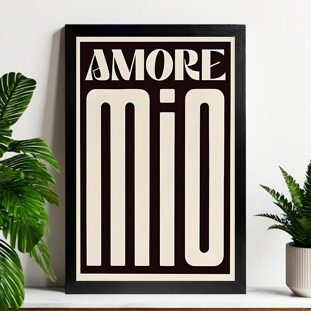 12x18 Neutral Abstract Framed Wall Art – Minimalist Line Art for Office or Studio | Liberty Signs#M3170