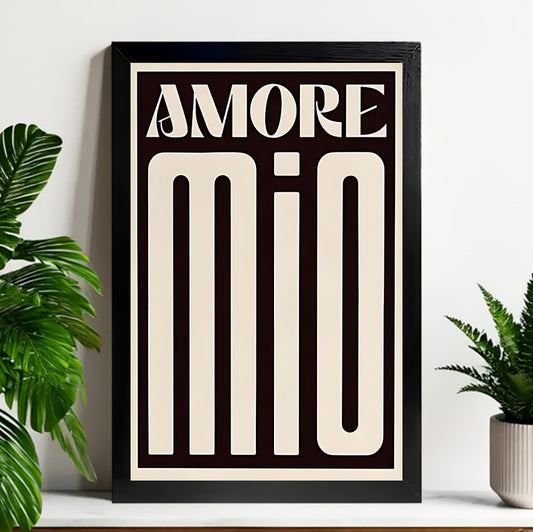 12x18 Neutral Abstract Framed Wall Art – Minimalist Line Art for Office or Studio | Liberty Signs#M3170