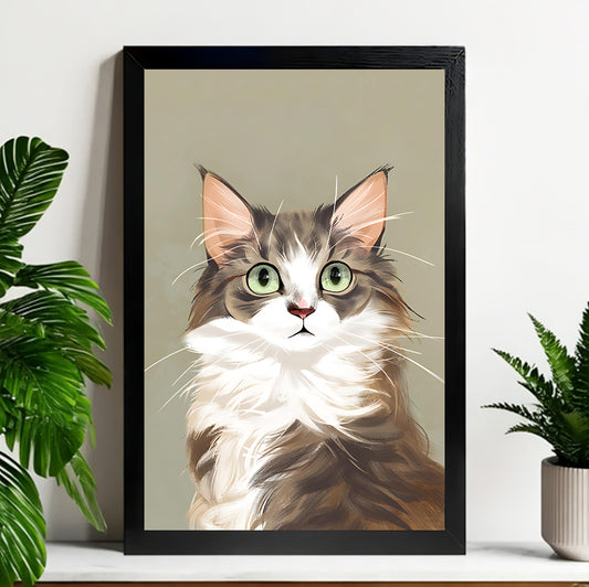 Neutral Abstract Framed Wall Art – Minimalist Line Art for Office or Studio | Liberty Signs#M3346