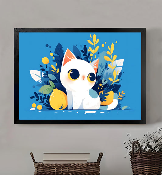 Neutral Abstract Framed Wall Art – Minimalist Line Art for Office or Studio | Liberty Signs #M3367