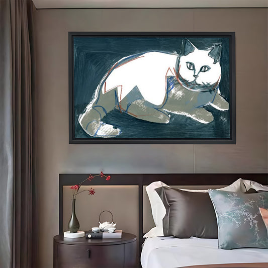 Geometric Line Art Cat Print| Liberty Signs #L1539