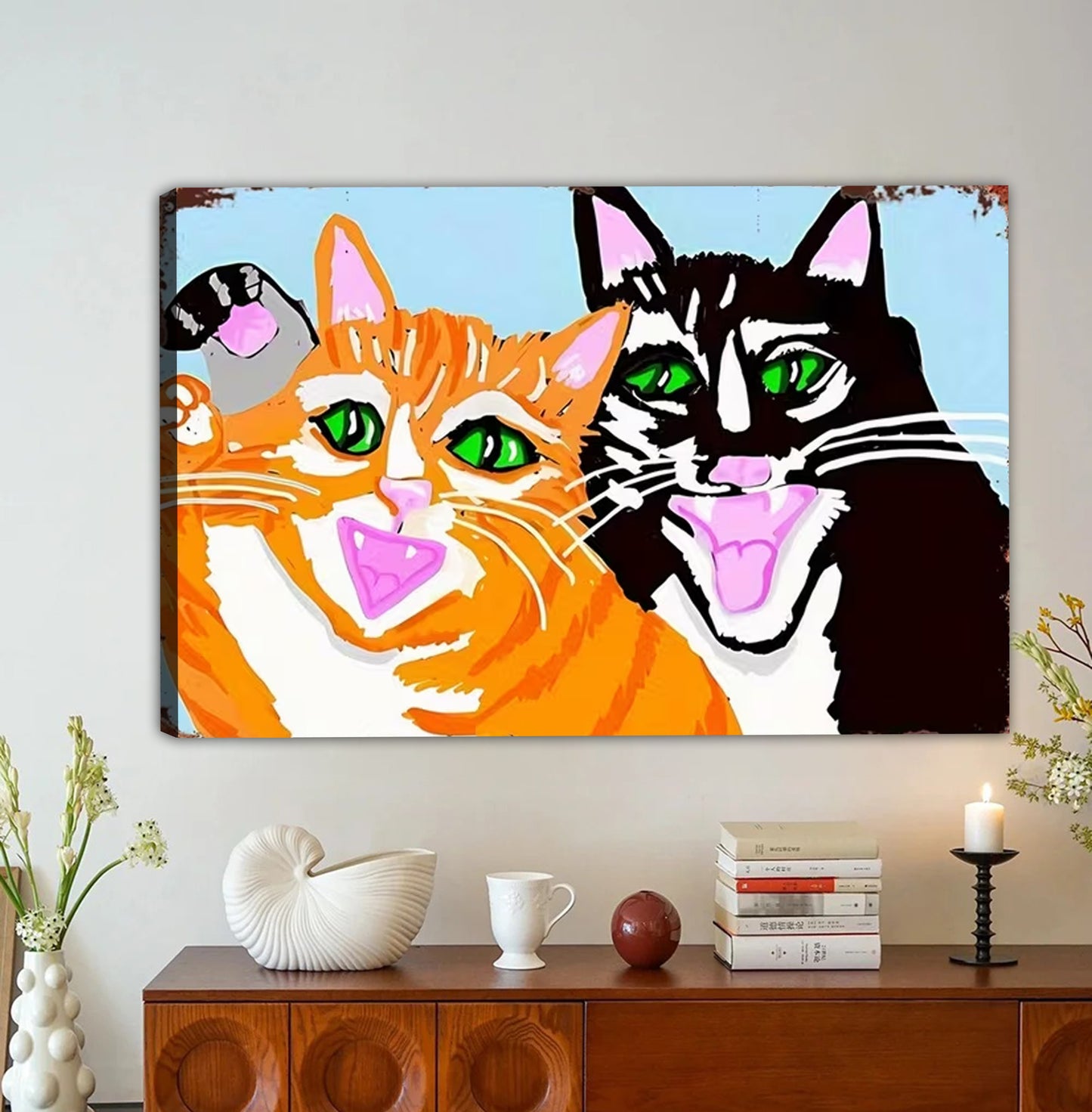 Cool Cats Selfie Meme Art Print| Liberty Signs #L1624