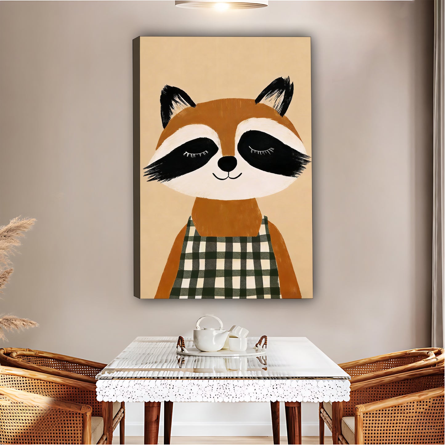 Cute Raccoon in Apron Art|Liberty Signs #L512