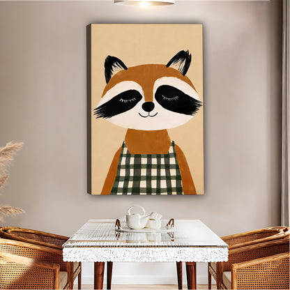 Cute Raccoon in Apron Art|Liberty Signs #L512