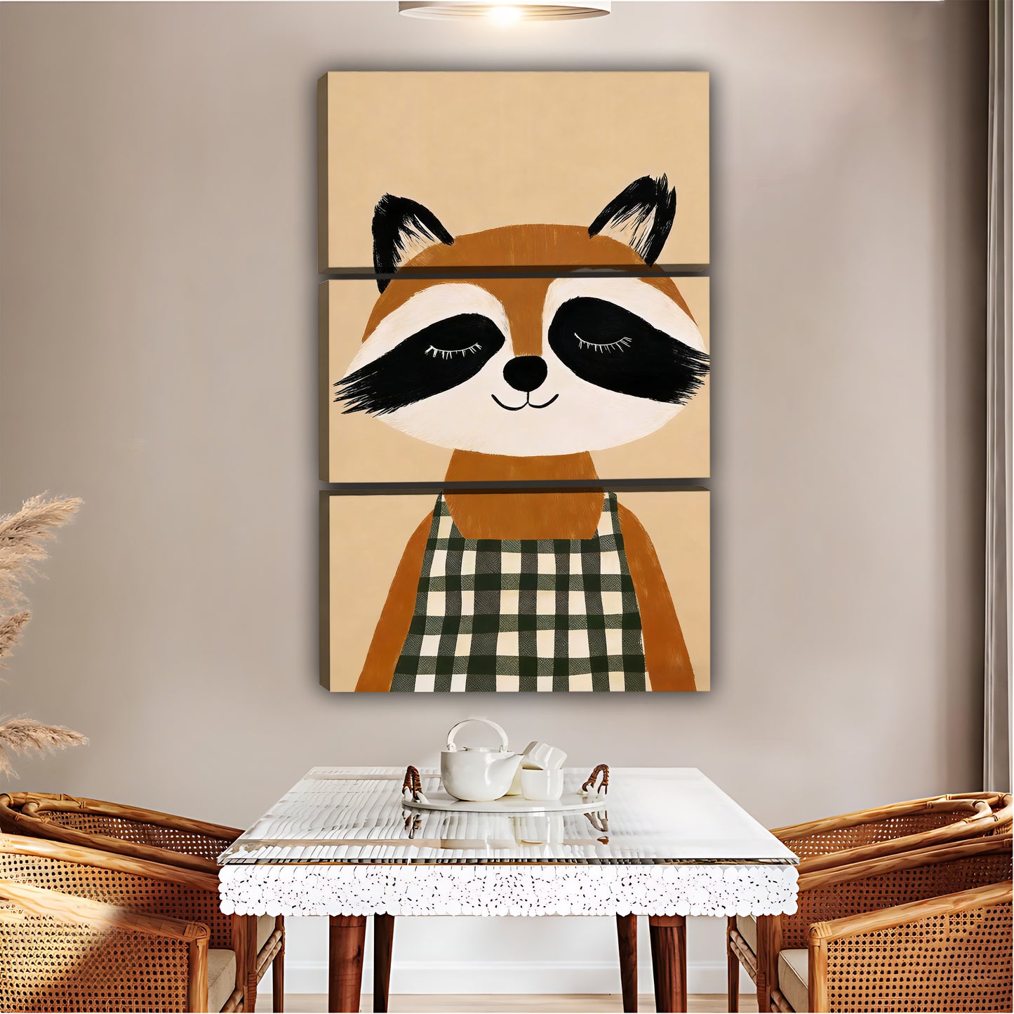 Cute Raccoon in Apron Art|Liberty Signs #L512