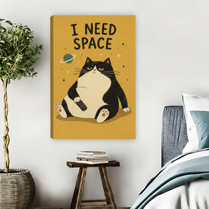 I Need Space Grumpy Cat Framed Canvas Wall Art|Liberty Signs#L1847