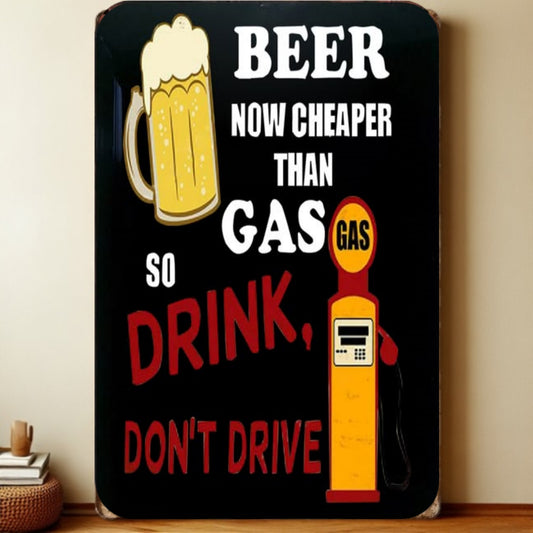 8x12 Funny Bar Metal Sign – Tin Wall Art for Home Bars & Man Caves | Liberty Signs #5004
