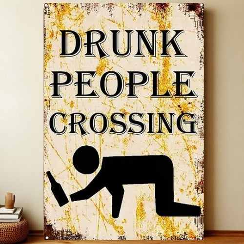 8x12 Funny Bar Metal Sign – Tin Wall Art for Home Bars & Man Caves | Liberty Signs #5208