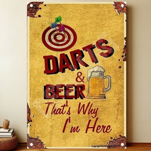 8x12 Funny Bar Metal Sign – Tin Wall Art for Home Bars & Man Caves | Liberty Signs #5209