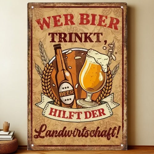 8x12 Funny Bar Metal Sign – Tin Wall Art for Home Bars & Man Caves | Liberty Signs #5218