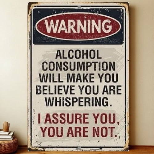 8x12 Funny Bar Metal Sign – Tin Wall Art for Home Bars & Man Caves | Liberty Signs #5213