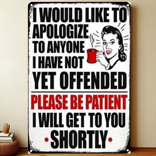 8x12 Funny Bar Metal Sign – Tin Wall Art for Home Bars & Man Caves | Liberty Signs #5214