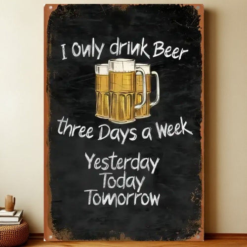 8x12 Funny Bar Metal Sign – Tin Wall Art for Home Bars & Man Caves | Liberty Signs #5232
