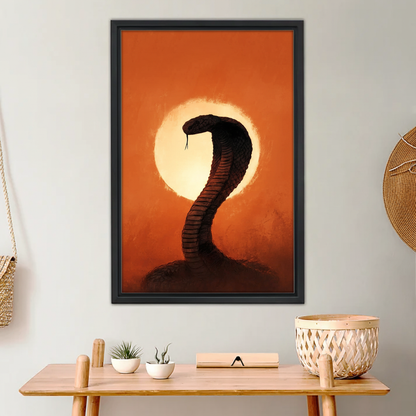 Rise of the Cobra – Dramatic Snake Silhouette Wall Art| Liberty Signs#L966