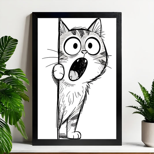 Neutral Abstract Framed Wall Art – Minimalist Line Art for Office or Studio | Liberty Signs#M3471