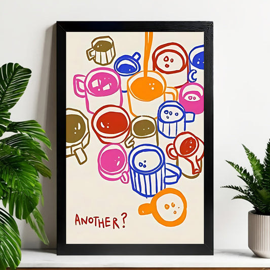 12x18 Neutral Abstract Framed Wall Art – Minimalist Line Art for Office or Studio | Liberty Signs#M3147