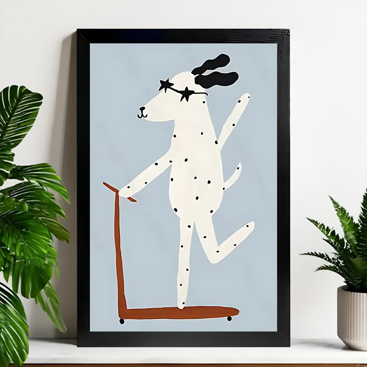Neutral Abstract Framed Wall Art – Minimalist Line Art for Office or Studio | Liberty Signs#M3416