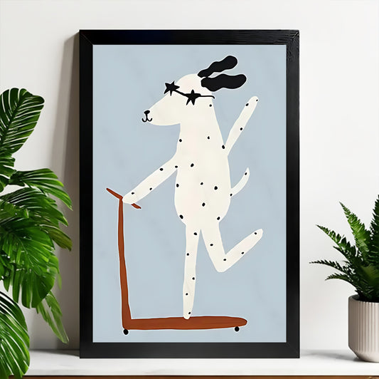 Neutral Abstract Framed Wall Art – Minimalist Line Art for Office or Studio | Liberty Signs#M3416