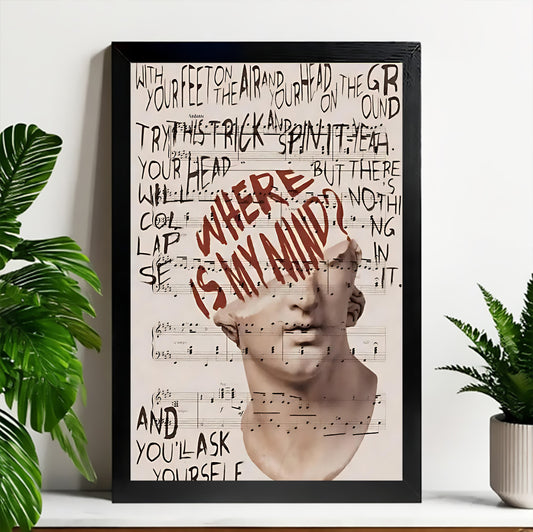 Neutral Abstract Framed Wall Art – Minimalist Line Art for Office or Studio | Liberty Signs#M3461