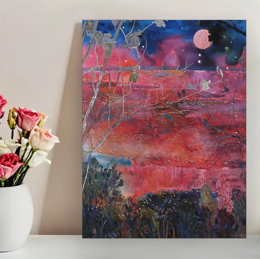 12x16 Pink Peony Floral Canvas Art – Elegant Botanical Print for Bedroom & Entryway | Liberty Signs#F2030