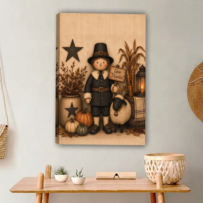 Give Thanks Canvas Wall Art L6353