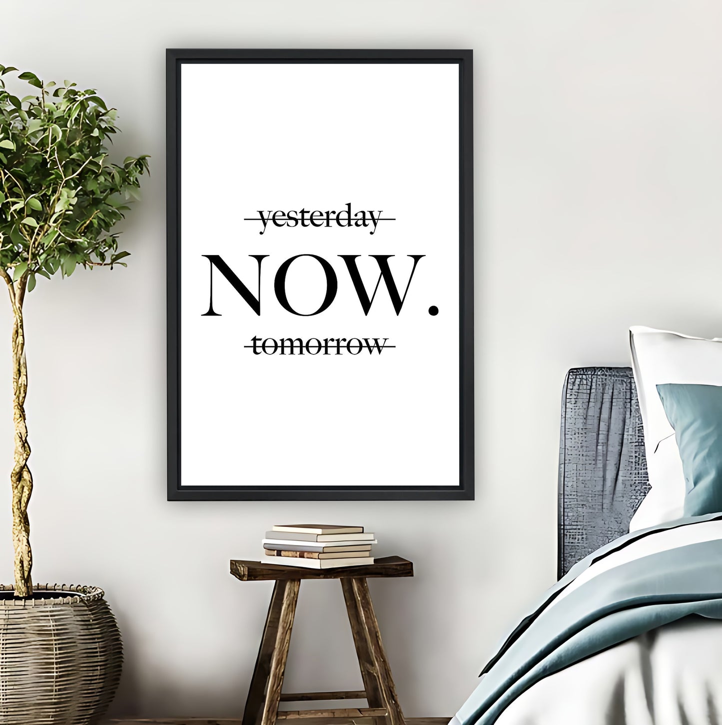 Motivational Wall Sign – Yesterday Now Tomorrow Quote| Liberty Signs #L1502