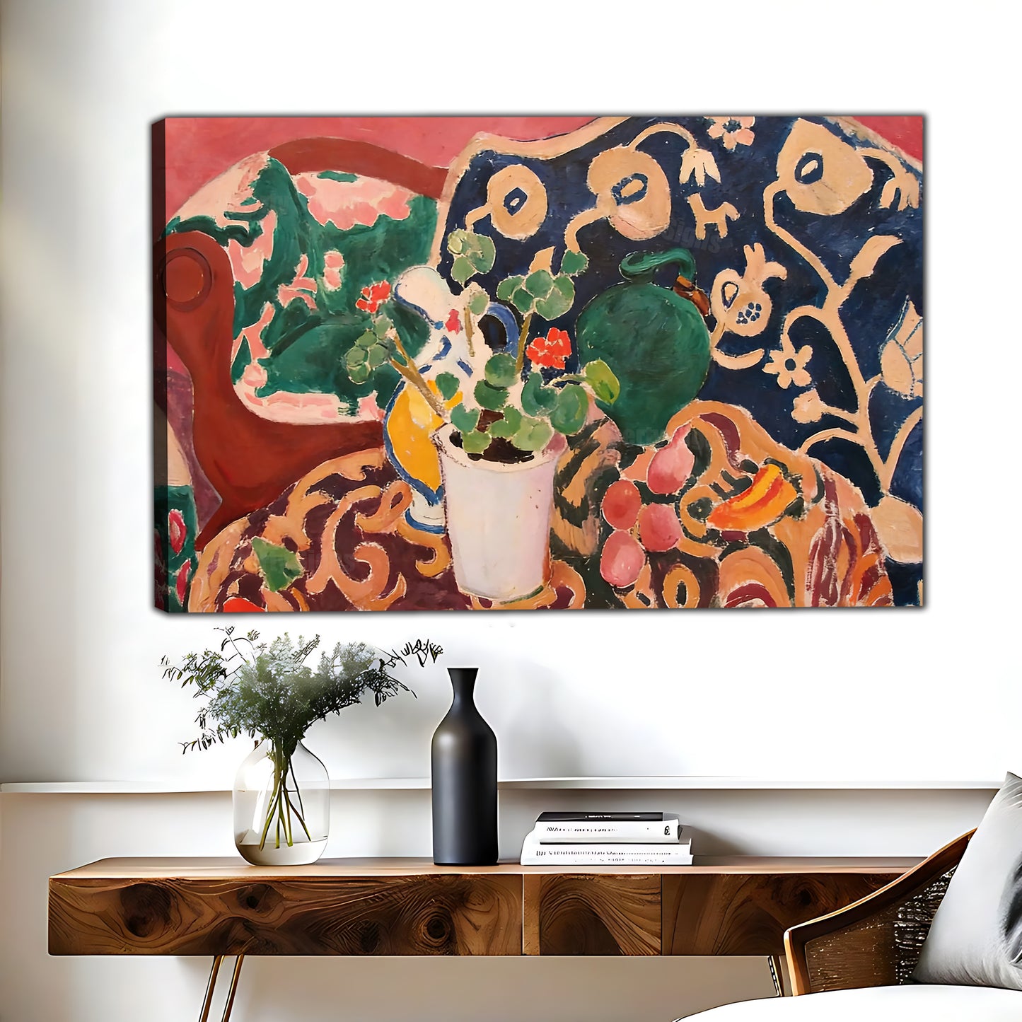 Vibrant Floral Bouquet Canvas Art | Bold Colorful Wall Decor|Liberty Signs #L623