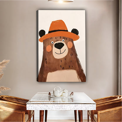 Vintage Bear with Hat Art Print|Liberty Signs #L513
