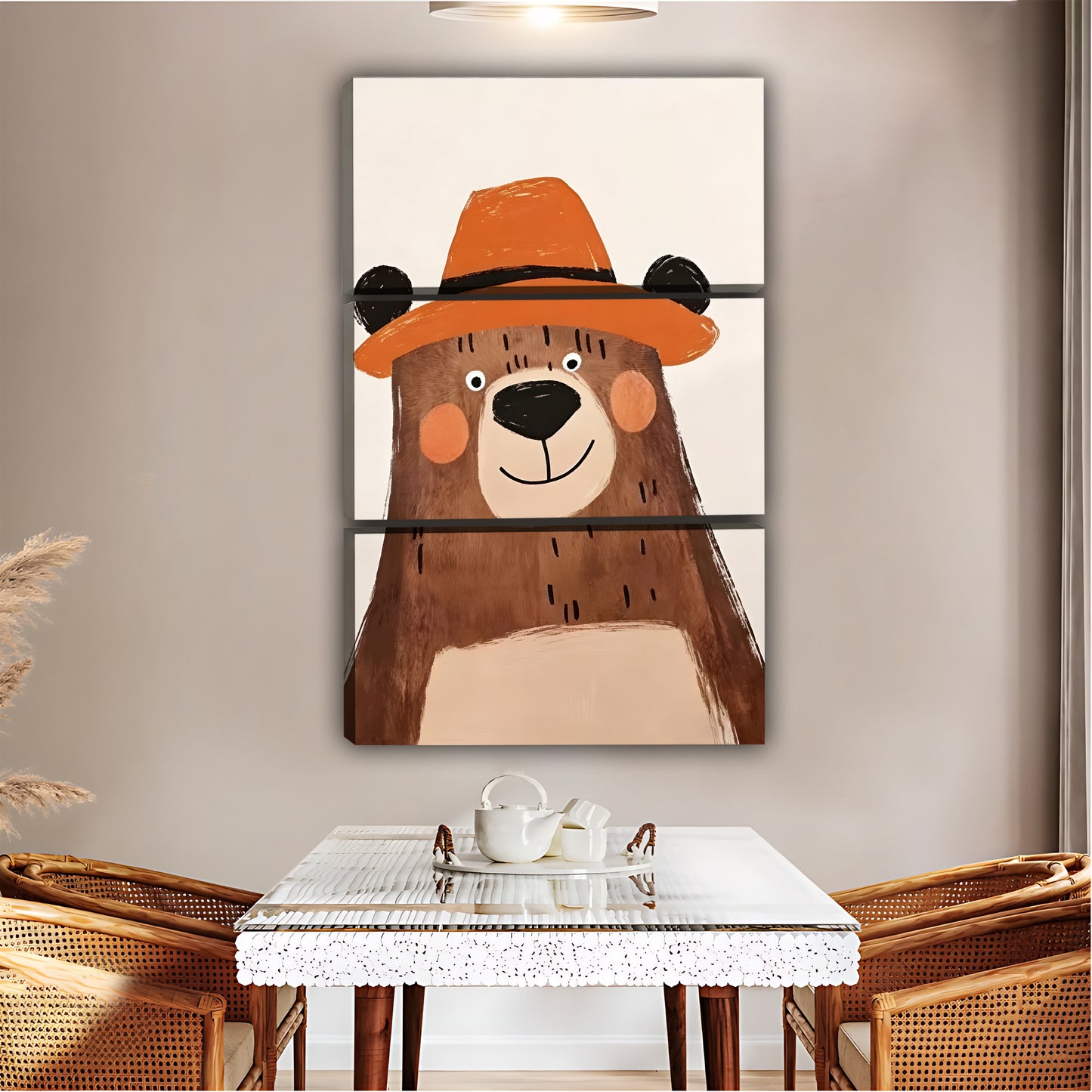 Vintage Bear with Hat Art Print|Liberty Signs #L513