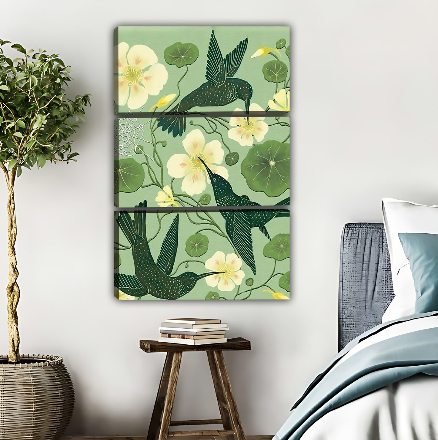 Botanical Bird & Floral Wall Art - Vintage Nature Print|Liberty Signs #L501