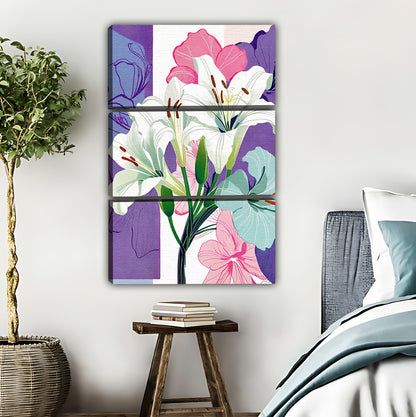 Modern Watercolor Lilies Floral Wall Art Print|Liberty Signs #L406