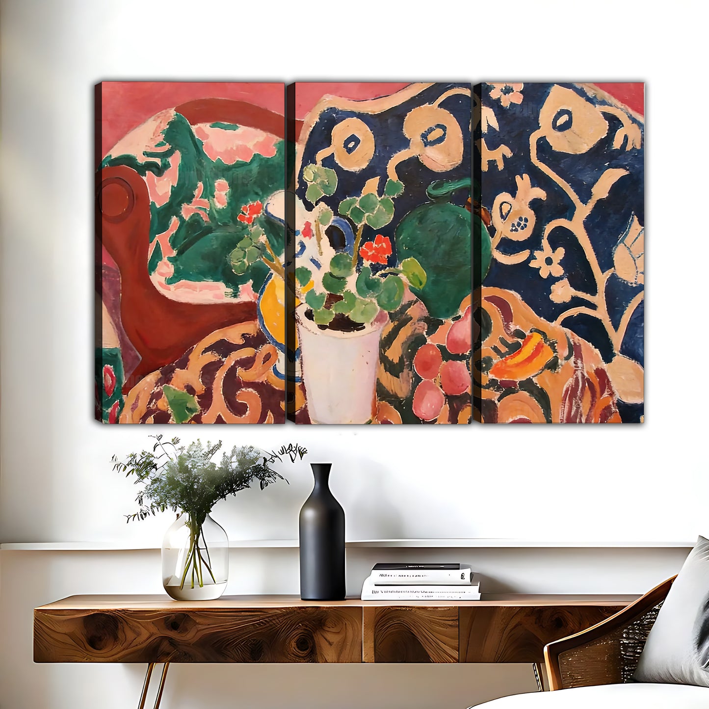 Vibrant Floral Bouquet Canvas Art | Bold Colorful Wall Decor|Liberty Signs #L623