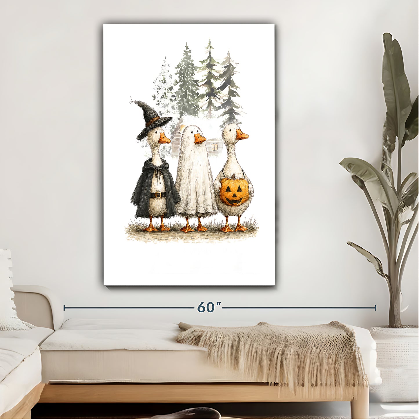 Halloween Collection -  Canvas Wall Art - Holiday Living Room Decor | Liberty Sign #SZ001