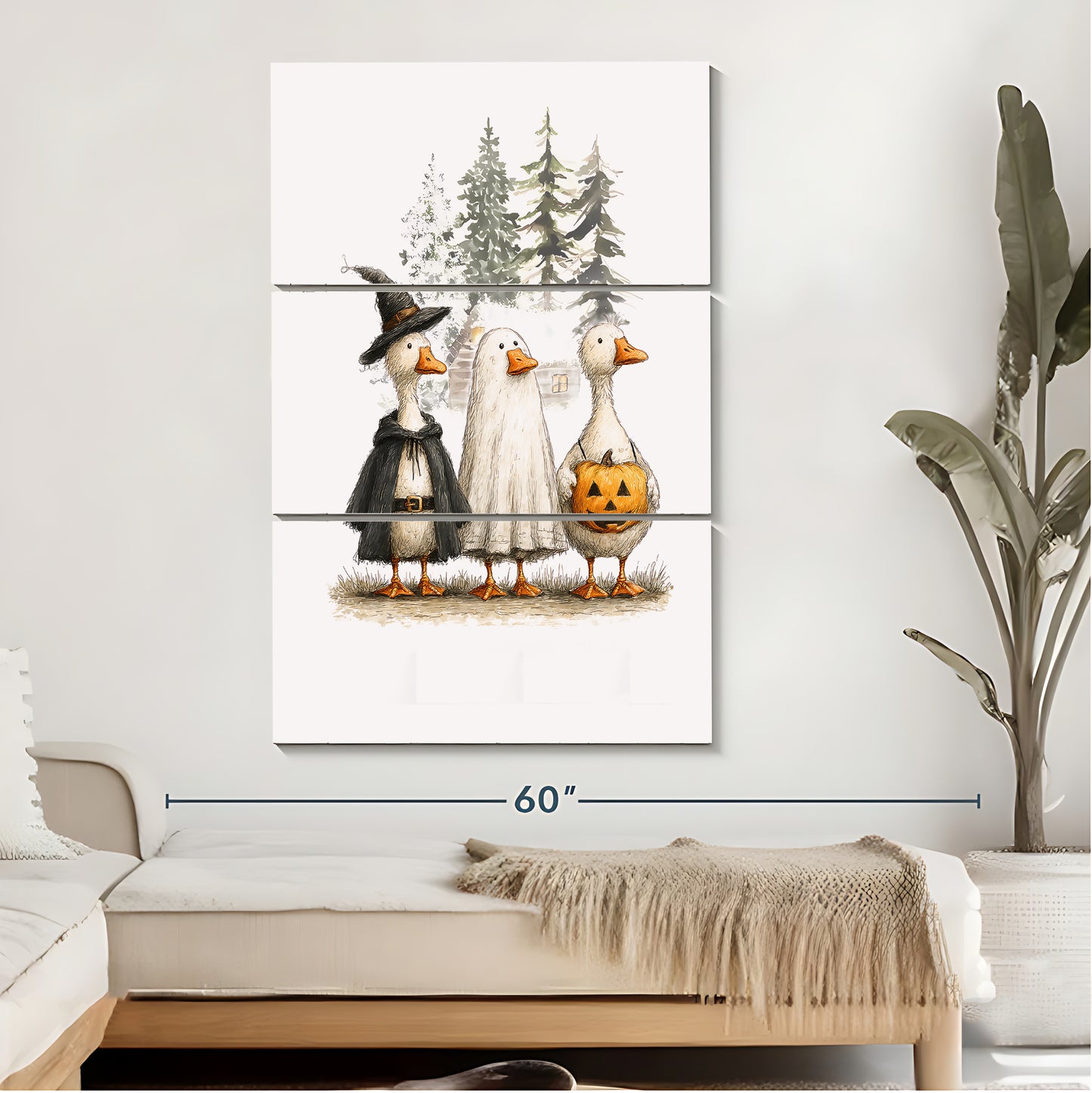 Halloween Collection -  Canvas Wall Art - Holiday Living Room Decor | Liberty Sign #SZ001