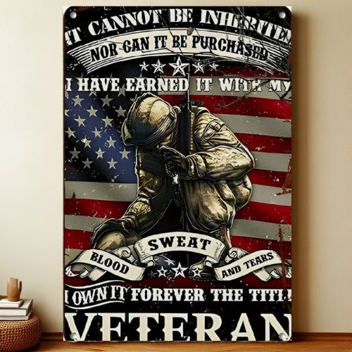 8x12 Patriotic USA Metal Sign – Vintage Wall Art with Flag & Freedom | Liberty Signs #6010
