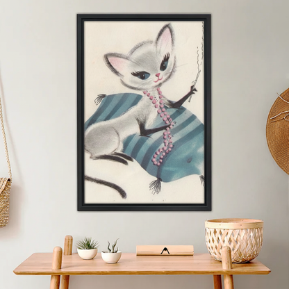 Fancy Feline – Vintage 1950s Glamour Cat Wall Art| Liberty Signs#L998