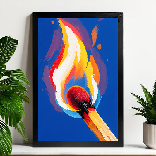 Neutral Abstract Framed Wall Art – Minimalist Line Art for Office or Studio | Liberty Signs#M3472
