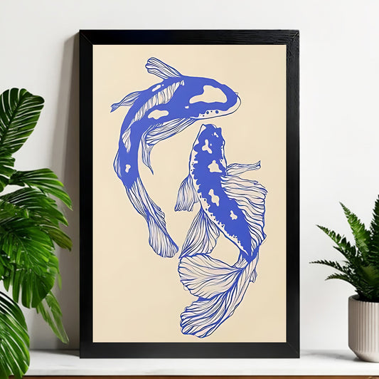 Neutral Abstract Framed Wall Art – Minimalist Line Art for Office or Studio | Liberty Signs#M3199