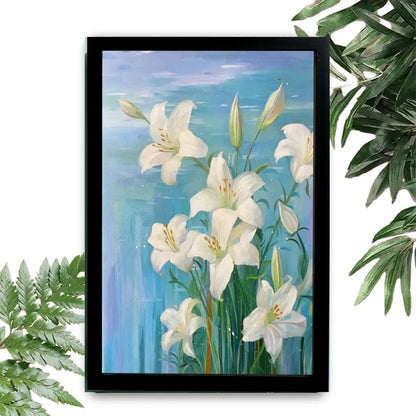 12x18  Beige Boho Framed Wall Art – Neutral Decorative Print for Bedroom or Gallery | Liberty Signs #M2006