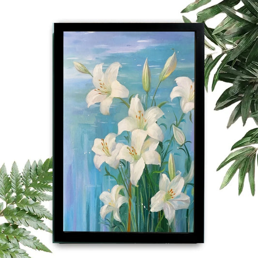 12x18  Beige Boho Framed Wall Art – Neutral Decorative Print for Bedroom or Gallery | Liberty Signs #M2006