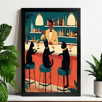 Neutral Abstract Framed Wall Art – Minimalist Line Art for Office or Studio | Liberty Signs#M3187