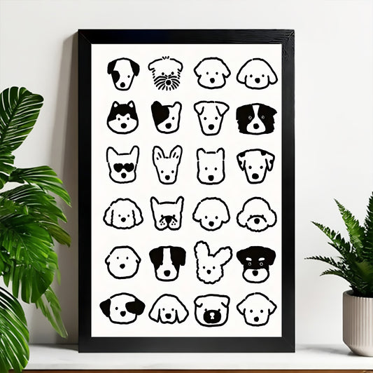 Neutral Abstract Framed Wall Art – Minimalist Line Art for Office or Studio | Liberty Signs#M3418