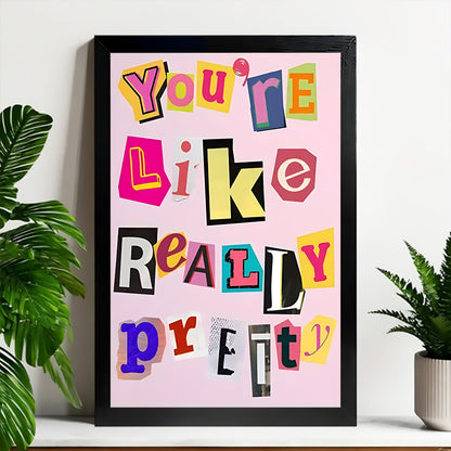 Neutral Abstract Framed Wall Art – Minimalist Line Art for Office or Studio | Liberty Signs#M3509