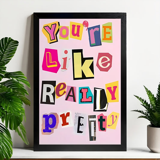 Neutral Abstract Framed Wall Art – Minimalist Line Art for Office or Studio | Liberty Signs#M3509