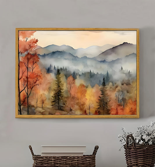 12x18 Serene Lake Framed Wall Art – Calming Landscape Print for Living Room or Hallway |Liberty Signs #M1006