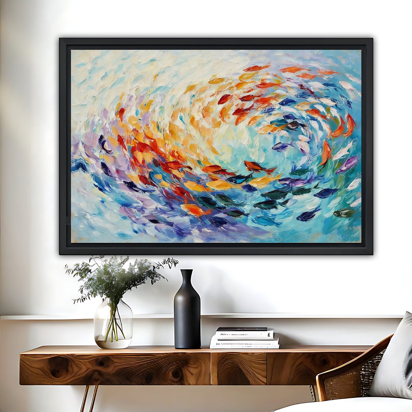Abstract Ocean Wave Wall Art - Coastal Beach House Decor|Liberty Signs #L624